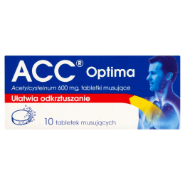 ACC Optima, 600 mg, 10 tabletek musujących