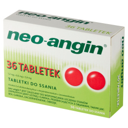 Neo Angin z cukrem, 36 pastylek do ssania