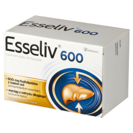 Esseliv 600 mg, 50 kapsułek
