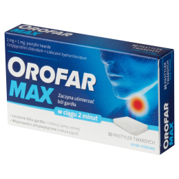 Orofar Max, 30 tabletek do ssania