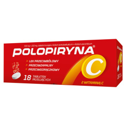 Polopiryna C, 18 tabletek musujących