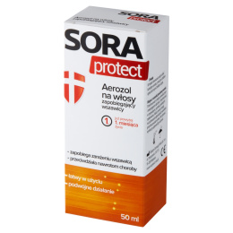 Sora Protect, spray ochronny przed wszawicą, 50 ml