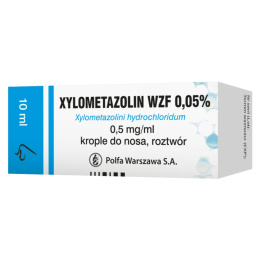 Xylometazolin WZF 0,05%, krople do nosa, 10 ml