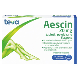 Aescin, 20 mg, 30 tabletek