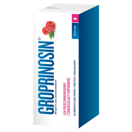 Groprinosin syrop, 250 mg/5 ml, smak malinowy, 150 ml