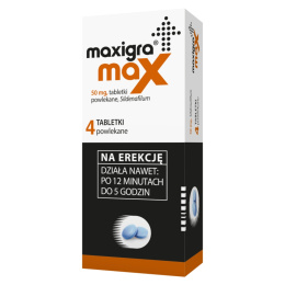 Maxigra Max, 50 mg, 4 tabletki