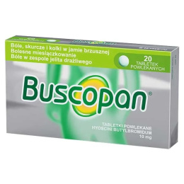 Buscopan, 10 mg, 10 tabletek