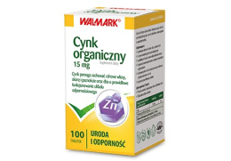 Cynk organiczny, 15 mg, 100 tabletek, Walmark