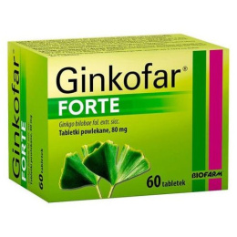 Ginkofar Forte, 80 mg, 60 tabletek
