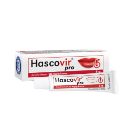Hascovir Pro, 50 mg/g, krem, 5 g
