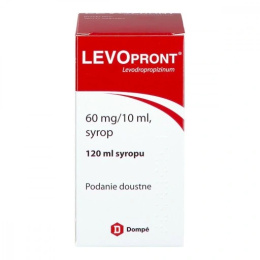 Levopront, 60 mg/10 ml, syrop na kaszel suchy, 120 ml
