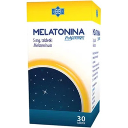 Melatonina 5 mg, 30 tabletek, Polfarmex
