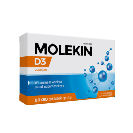 Molekin D3 2000 j.m., 120 tabletek