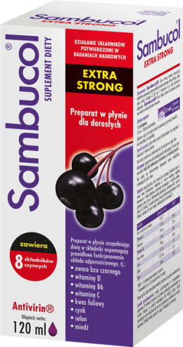 Sambucol Extra Strong. płyn. 120 ml