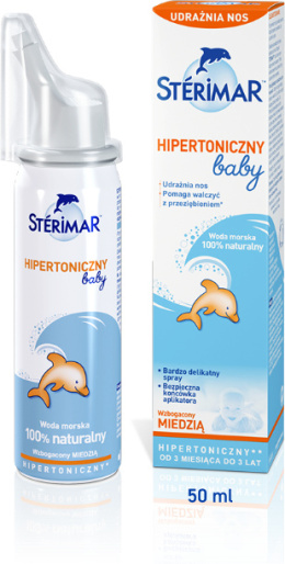 Sterimar Baby hipertoniczny z miedzią, spray do nosa, 50 ml