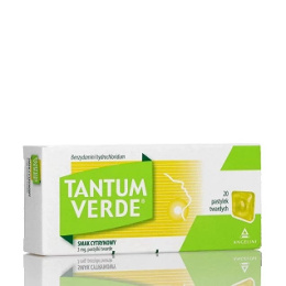 Tantum Verde, cytrynowy, 20 tabletek do ssania
