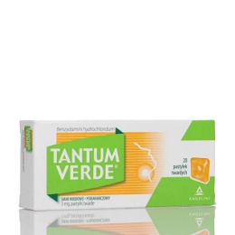 Tantum Verde, miodowo-pomarańczowy, 20 tabletek do ssania