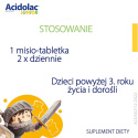 Acidolac Junior, biała czekolada, 20 misio-tabletek