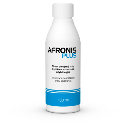 Afronis Plus Płyn do pielęgnacji do skóry trądzikowej z substancją antybakteryjną, 100 g Afronis Plus Płyn do pielęgnacji do skóry trądzikowej z substancją antybakteryjną, 100 g