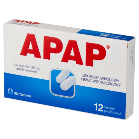 Apap, 500 mg, 12 tabletek