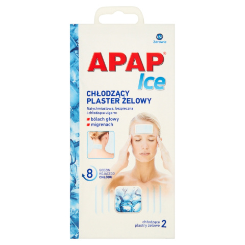 Apap Ice, chłodzący plaster hydrożelowy, 2 sztuki