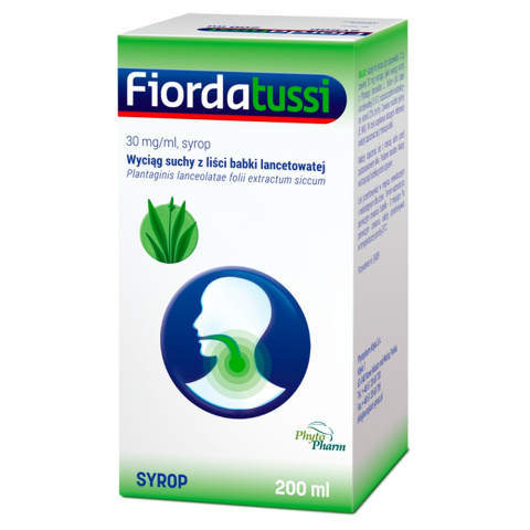 Fiordatussi, syrop na podrażnione gardło i suchy kaszel, 200 ml