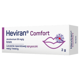 Heviran Comfort, krem na opryszczkę, 2 g
