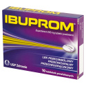 Ibuprom, 200 mg, 10 tabletek