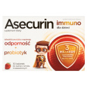 Asecurin Immuno, 30 tabletek do ssania o smaku truskawkoym