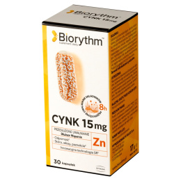 Biorythm Cynk, 15 mg, 30 kapsułek