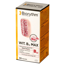 Biorythm Witamina B12 Max, 700 mcg, 30 kapsułek