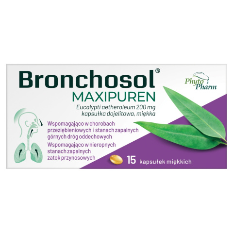 Bronchosol Maxipuren, 15 kapsułek