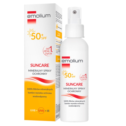 Emolium Suncare, Mineralny spray ochronny SPF 50, 100 ml