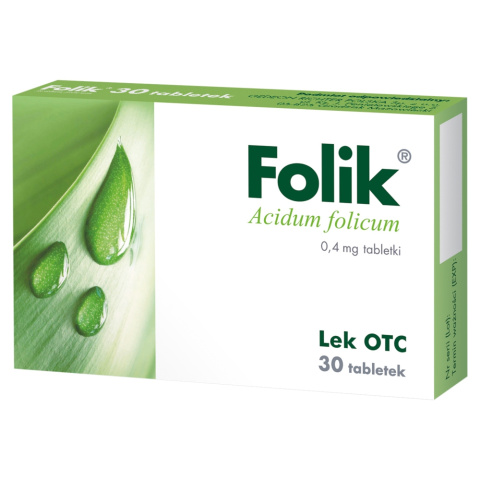 Folik, 400 mcg, 30 tabletek