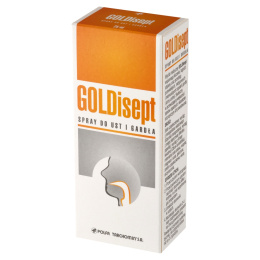 Goldisept, spray do ust i gardła, 25 ml