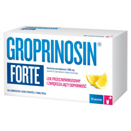Groprinosin Forte saszetki, 1000 mg, 30 sztuk