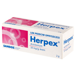 Herpex, krem na opryszczkę, 2 g