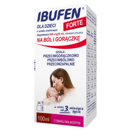 Ibufen dla Dzieci Forte, smak malinowy, zawiesina, 100 ml