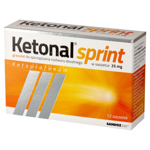 Ketonal Sprint, 25 mg, 12 saszetek