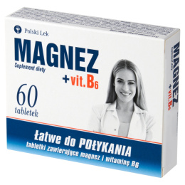 Magnez + Vit. B6, 60 tabletek, Polski Lek