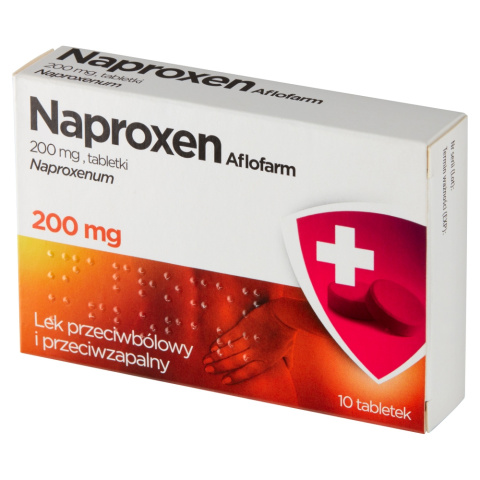 Naproxen, 200 mg, 10 tabletek