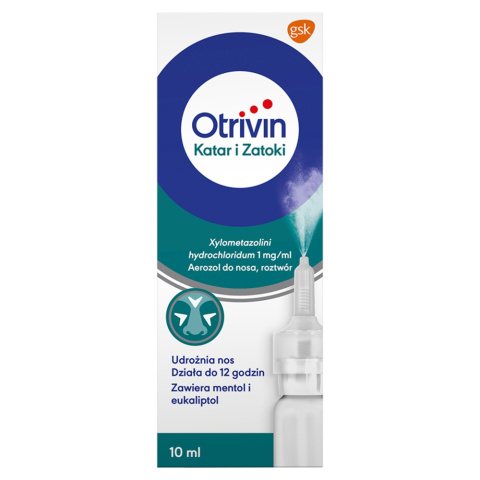 Otrivin Katar i Zatoki, 1 mg/ml, spray do nosa, 10 ml