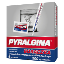 Pyralgina Ból i Gorączka 500 mg x6 sasz.