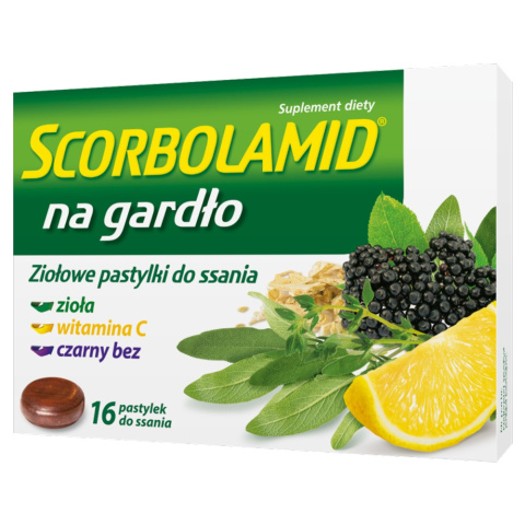 Scorbolamid na Gardło, 16 tabletek do ssania