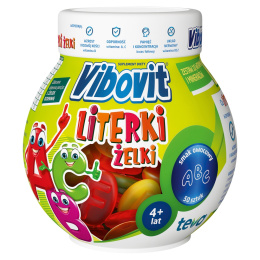 Vibovit Literki, smak owocowy, 50 żelek