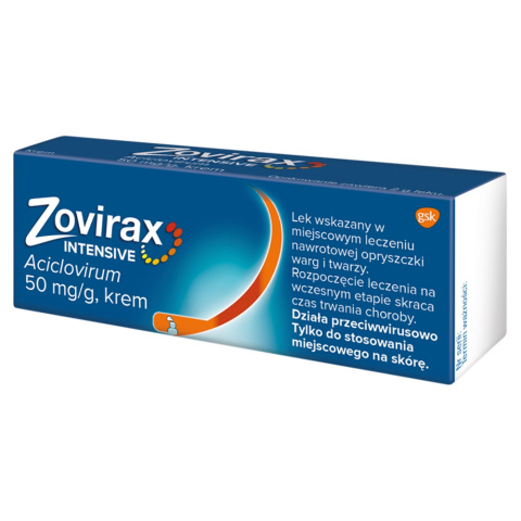 Zovirax Intensive, krem na opryszczkę, 2 g