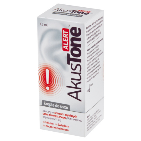 AkusTone Alert, krople do uszu, 15 ml