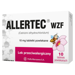 Allertec WZF, 10 mg, 10 tabletek