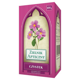 Czystek, zioła sypkie, 100 g, Herbapol Lublin, Zielnik Apteczny