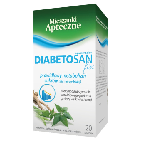 Diabetosan Fix, herbata ziołowa, 20 saszetek